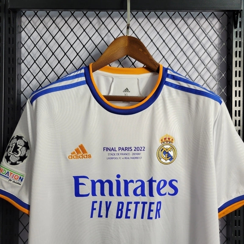 CAMISETA REAL MADRID I 21/22 FINAL CHAMPIONS - HOMBRE (RETRO)
