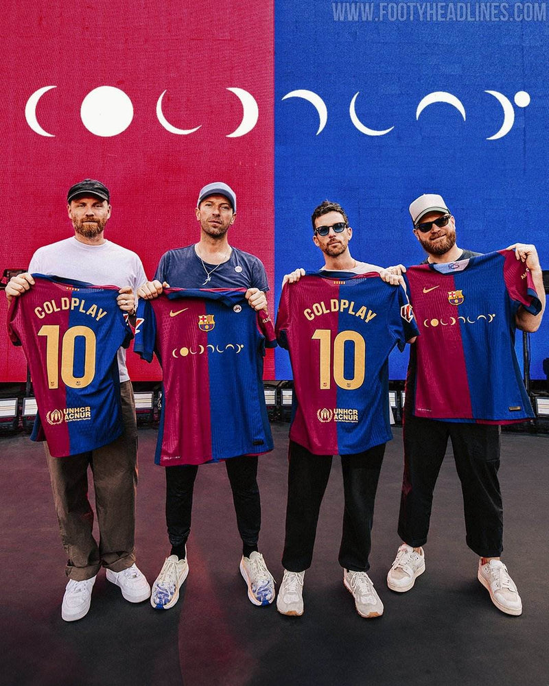 CAMISETA BARCELONA I 24/25 HOMBRE (VERSIÓN FAN) - COLDPLAY