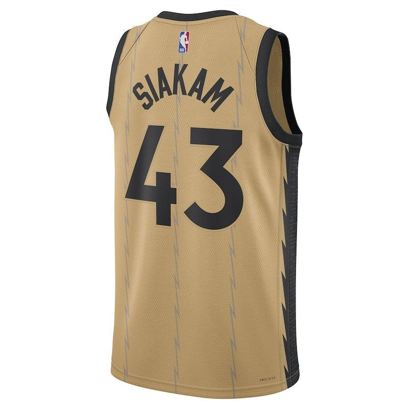 CAMISETA NBA PASCAL SIAKAM - TORONTO RAPTORS - 23/24 - ORO - EDICIÓN CIUDAD