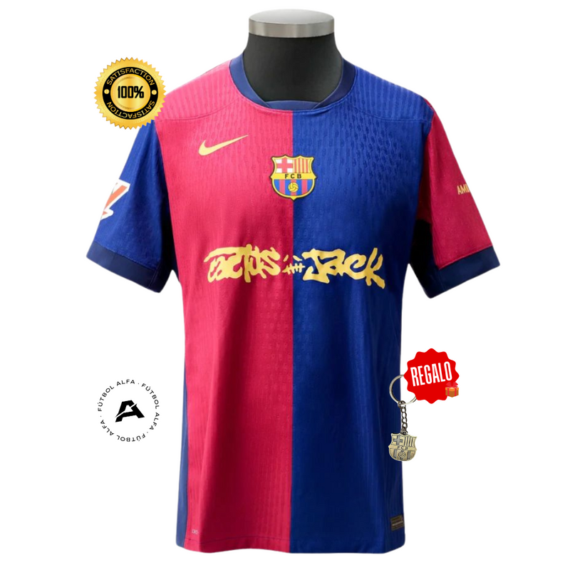 CAMISETA BARCELONA X TRAVIS SCOTT 2025 – HOMBRE - LANZAMIENTO - (VERSIÓN JUGADOR)